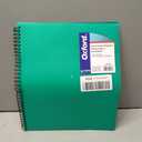 Oxford Poly 8-Pocket Organizer, Letter Size Folder, Durable Translucent Poly, Wire Binding, Holds 200 Sheets, Assorted Colors (Red, Blue, Green and Purple), No Color Choice, 1 Per Pack (5740404)