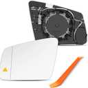 Driver Side Blind Spot Mirror Compatible with Mercedes Benz A220 W176, B250 W264, C300 W204, E350 W212, S550 W221, GLA250 X156, GLK350 X204, Mercedes Benz A B C E S Class GLA GLK, Left Side