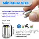 36 Pcs - Miniature Lights for Dollhouse,Miniature LED Lights for Handcraft,Mini Spot Light Battery Operated, Tiny Decoration Lights,LED for Balloons,Party Decoration (Warm White)