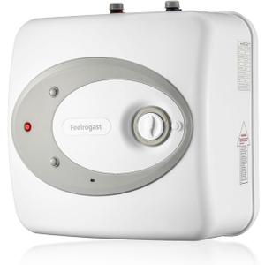 Electric Tank Water Heater-8 Gallon Under Sink Instant Hot Water for RV, Camper, Kitchen, Food Truck, 120V 1500W, Wall or Floor Mounted (Gray) Electric Tank Water Heater-8 Gallon Under Sink Instant Hot Water for RV, Camper, Kitchen, Food Truck, 120V 1500W, Wall or Floor Mounted (Gray)