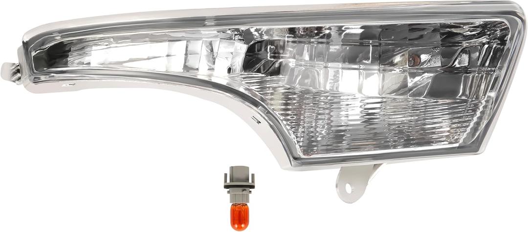 KUAFU Right Turn Signal Light Compatible with 2013-2018 Nissan Altima Replacement for 261303TA0A NI2531118 Front Passenger Side Corner Marker Lamp Signal Lamp Assembly Clear Lens Plastic