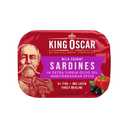 King Oscar Premium Sardines in Extra Virgin Olive Oil, Mediterranean Style, 3.75 Ounce Cans (Pack of 12), Wild Caught Sardines, BB Date: 01/26/2031