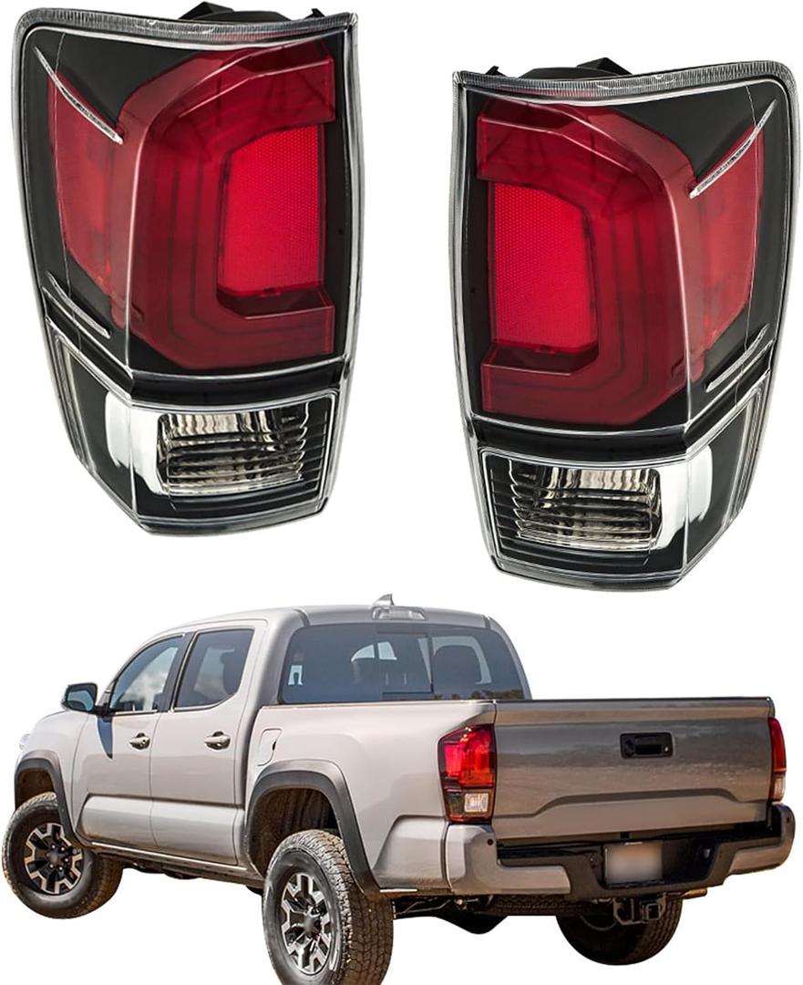 Driver and Passenger Side Tail Lights Replacement for Toyota Tacoma 2016-2020 Tail Lamp 8156004200 8155004200