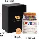 Qunrwe 90 PCS Love Notes Jar,I Love You Gifts for Him Her,Romantic Anniversary Birthday Engagement Wedding Long Distance Couple Gifts for Women Men Husband Wife Boyfriend Girlfriend Lover