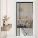 Magnetic Screen Door,Reversible Left or Right Side Opening, Mesh Door Screen Magnetic Closure,Keep Bugs Out,Pet and Kid Friendly, Fits Door Size 38" x 82"