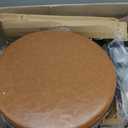 Swivel Bar Stools Set of 2, 26" Counter Height Barstools with Solid Wood Back & Metal Legs, Faux Leather Bar Chairs, Mid-Century Modern Counter Stools for Kitchen Island, Caramel Brown
