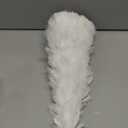 Liliful 1 Pcs Christmas White Feather Tree with Glitter Tips 12'' Table Top Feather Christmas Tree Xmas Trees Tabletop Decorations Centerpieces for Winter Wedding Party Shelf Home Decor