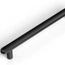 Goo-Ki 6 Pack 5" Classic Curvature Matte Black Cabinet Handles - Timeless Appeal Meets Modern Functionality for Kitchen Drawer Improvement (5" Center to Center)