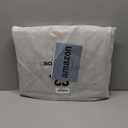 LOVEVOOK Laptop Bag for Women, Puffer Tote Bag for Work 15.6 Inch Large Computer Briefcase for Teacher Nurse, Quilted Lightweight Casual Shoulder Bag For Travel, Daily (Khaki)