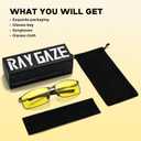 Men's Polarized SunglassesUltra Light Rectangular Metal Frame with Spring Hinge for Driving & Golf