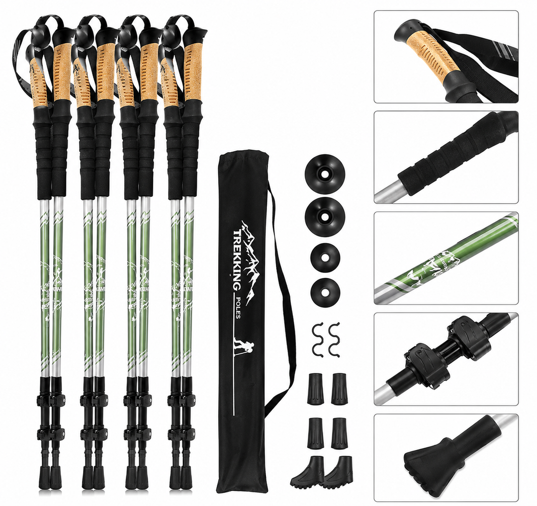 North pack trekking pole set of 4