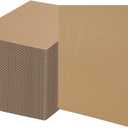 RLAVBL 100 Pack 5x7 Corrugated Cardboard Sheets, Flat Cardboard Inserts for Shipping, Mailing, Packing, DIY Crafts