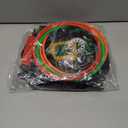 Halloween Ring Toss Game Set, 5Pcs Inflatable Witch Hats with 10Pcs Colorful Plastic Rings and Air Pump for Halloween Party Games Super Fun Indoor Outdoor Party Supplies