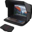 Laptop Sun Shade,Lightweight Laptop Sun Glare Shield Privacy Cover for Working Outside,Computer Privacy Hood Foldable and Portable Shield Cover Computer Hood Outside Glare 16''