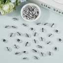 1 Box 100PCS Natural Cowrie Shells Beads Electroplated Silver Summer Open Back No Hole Platinum Sea Hawaii Ocean Seashell Plated Charm Bead for Jewelry Making Bracelets Necklaces DIY Craft