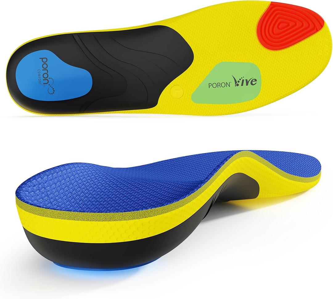 2026 Heavy Duty Support Pain Relief Orthotics - 250+ lbs Plantar Fasciitis High Arch Support Insoles for Men Women, Flat Feet Orthotic Insert, Work Boot Shoe Insole, Absorb Shock with Every Step, Size: MEN 10-12 | WOMEN 12-14 --(305mm)