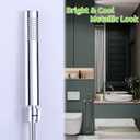 Angle Simple Shower Head Holder Wall Mount, Brass Shower Wand Handle Holder, Sprayer Bracket, Chrome