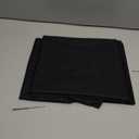 Lecloud Sheer Curtain Panels Set 96" Inches Long, Solid Voile Light Filtering Airy Curtains Window Treatment Drapes for Living Room, 2 Panels Elegant Bedroom Sheer Curtains, Black, 40" Wx96 L