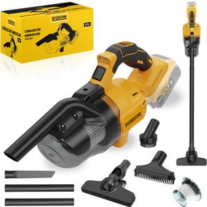 Cordless Vacuum for DE-Walt 20V Battery, 5-in-1 Handheld Electric Vacuum Cleaner with 500W Powerful Motor, 46 CFM Portable Hand Vacuum with HEPA Filter for Car, Carpets, Furniture (No Battery)