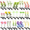 Luinabio 30 Pcs Bean Sprout Hair Clips Rave Mixed Style Plant Hairpins Hair Accessories for Party Irish(Lovely)
