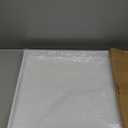 Bam & Boo 20" x 20" x 2" Square Natural Bamboo Ottoman Tray with Handles, White