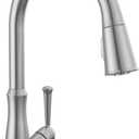 Delta Faucet Westville Brushed Nickel Kitchen Faucet, Kitchen Faucets with Pull Down Sprayer, Kitchen Sink Faucet, Faucet for Kitchen Sink, Magnetic Docking Spray Head, Arctic Stainless 9110-AR-DST