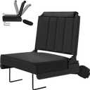 Stadium Seats with Back Support - 180Adjustable Backrest Stadium Seat with Steel Hook & Non - Slip Base, 600D Waterproof Oxford Cloth Stadium Chair, Foldable & Portable for Sports Events