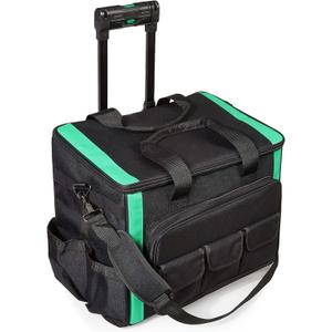 Amazon Basics Tool Rolling Bag, Black, 20 Pockets (Previously Denali Brand)