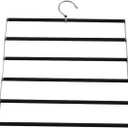 Trouser Hangers Foldable Trouser Rack Trouser Storage Coat Rack Trouser Storage Pants Rack (34cm, Black)