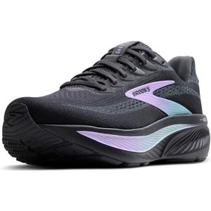 Brooks Womens Ghost 17 Neutral Running Shoe (Grey/Clearwater/Purple)