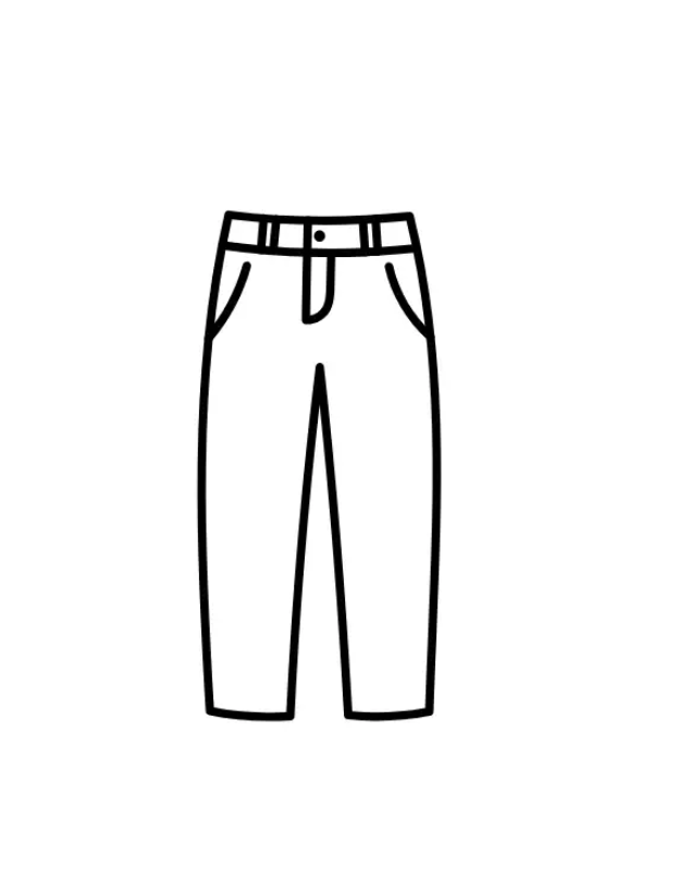 Women's Pants, White XL