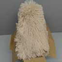 Amélie Home Faux Fur Throw Blanket for Couch, Cozy Fuzzy Fluffy Fur Luxurious Soft Striped Plush Gift Blankets for Family Sofa Chair Bedroom, 55"x70", Beige
