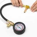 BETOOLL Fuel Pressure Test Kit 0-100PSI with 9.49,7.89,6.30 Fuel Line Fittings