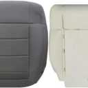 GXARTS Cloth Gray # E5DD Driver Side Bottom Replacement Seat Cover & Bottom Foam Cushion Pad Compatible with Jeep Wrangler 2008 2009 2010