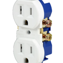 HYPRR TOUGH 15 Amp 125 Volt Tamper Resistant Duplex Receptacle 2 PRS White