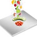 Stainless Steel Cutting Board with Lip, Large Metal Chopping Board with Counter Edge, Dishwasher Safe Non-Slip Pastry Board for Meat Vegetables & Baking(18x14)