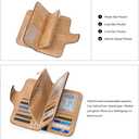 CLUCI Wallet For Women PU Leather RFID Blocking Womens Wallet Bifold Card Holder with ID Window Gifts for Women Birthday | RFID Blocking, Designer, Trifold, Card Holder, ID Window