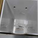 Richboom Acrylic Coffee Cup and Lid Storage Organizer Holder, 1 Compartment, White