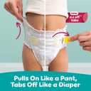 Pampers Diapers - Swaddlers 360 - Size 4, 132 Count, up to 100% Leakproof Comfy Dry Fit, Designed for Easy Changes, Pull On Baby Diaper