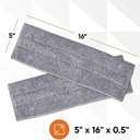 Superio Miracle Mop Set - Microfiber Flat Mop, Wet and Dust Mop, Best for Vinyl Plank, Hardwood, Laminate, Tile Flooring, Wall, with Aluminum Telescopic Handle, Velcro Microfiber Mop Pad, Grey
