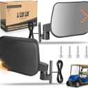 10L0L Golf Cart Mirrors with Turn Signal Side Rear View Mirror Set Compactible with EZGO Club Car Yamaha Gas & Electric Golf Carts
