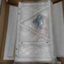 aboxoo Desktop Printer Stand with 3 Tier Wood Storage Shelves,Under Desk Printer Table,Multi-Purpose Home Office Desk Organizer for Fax Machine, Scanner (White)