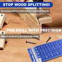 Screw Size Chart & Drill Bit Gauge, Laser-Etched 6061 Aluminum | Pilot Hole Guide (#4-#14) | Tapered/Straight Bit Reference for Softwood and Hardwood | 15cm + 6 Inch Ruler Gifts for Men