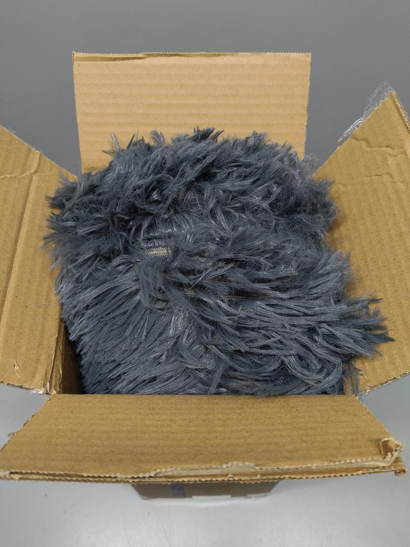 Himax Dog Beds for Small Dogs, Donut Dogs Beds with Blanket Attached, Calming Dog Bed Washable (20"/26"/35") Grey