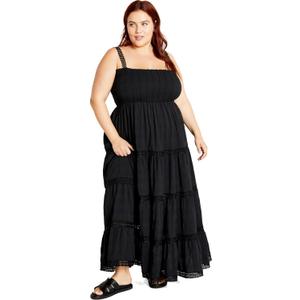 City Chic Women's Plus Size Dress - Dakota (Size 2XL, Black) 