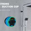 Bluetooth Speakers, DuoTen IPX7 Waterproof Wireless Portable Bluetooth Speakers w/LED Display, FM Radio, Suction Cup, Light Show, Loud Stereo Sound and Bass for Shower, Pool, Party, Travel, Outdoors