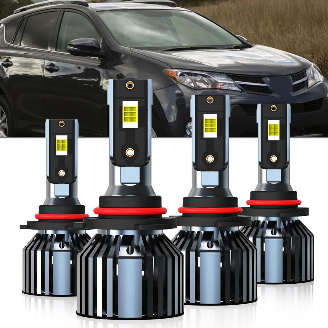 Compatible with Toyota RAV4 2013 2014 2015 High Beam Low Beam Light Bulb,Pack of 4