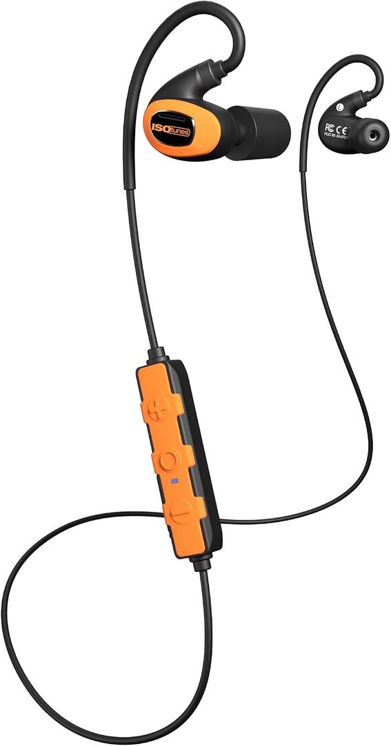 ISOtunes Pro 3.0 Bluetooth Hearing Protection, OSHA Compliant Work Earbuds 20-hour battery, 27 dB NRR, Earplug Headphones, Durable Design, Bluetooth Connectivity for Work