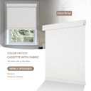 Boolegon Cordless Blackout Roller Shades for Windows, Beige, 32" W x 72" H