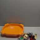 COCOFOX Burst Set, 12 Battling Tops 3 Launcher and 1 Stadium, Toys for 6 Year Old Boys & Girls & Up Orange